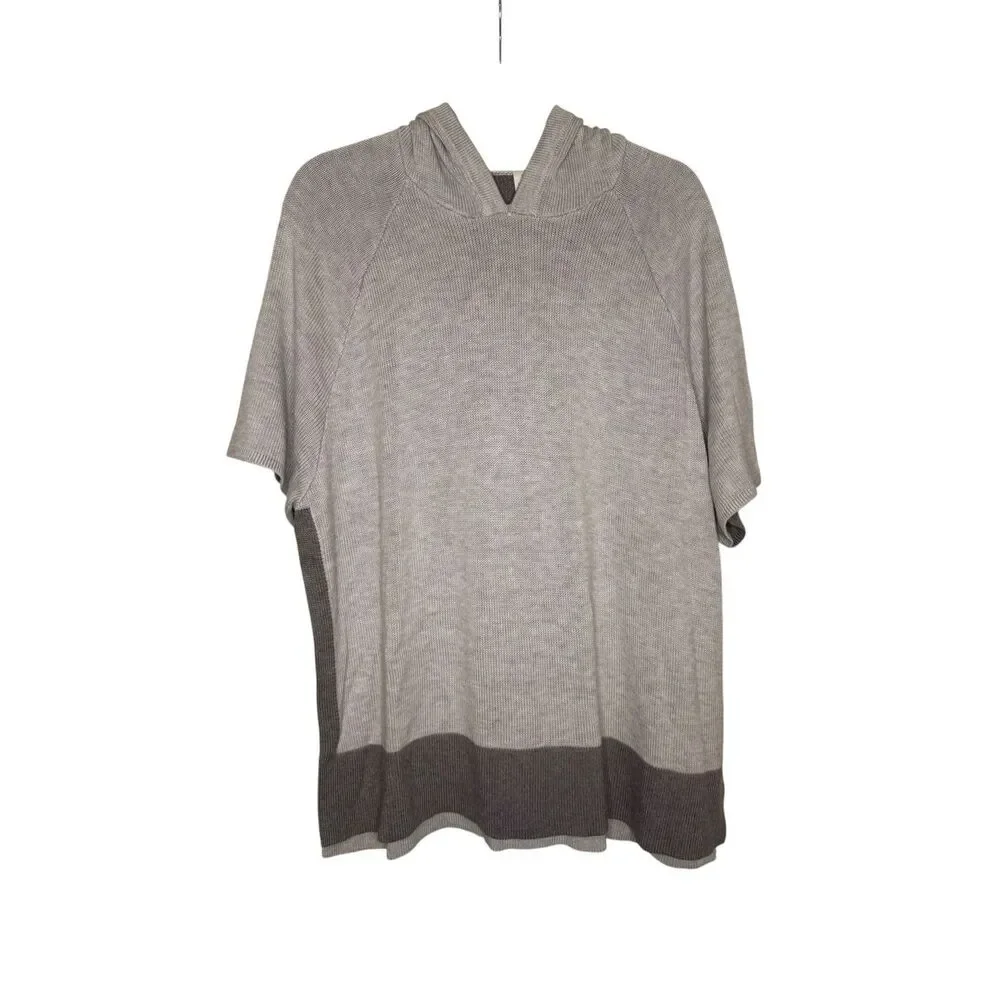 Lululemon Opened Up Poncho Heathered Core Ultra Light Gray Size XS/S
